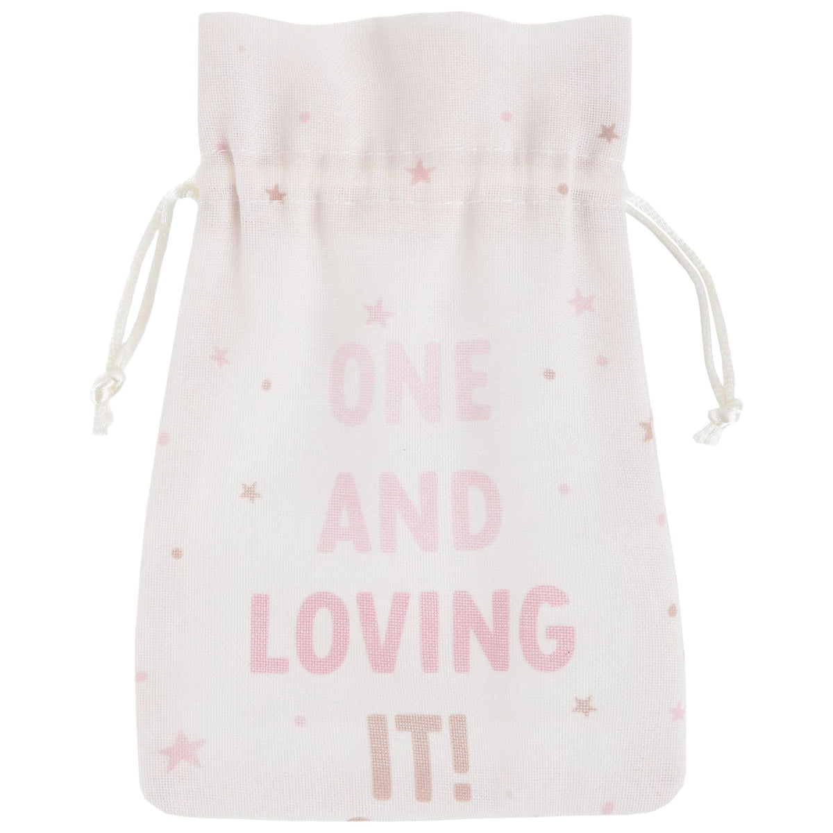 1st Birthday Fabric Favor Pouch, 8-pk