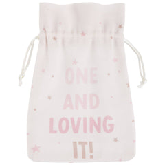 1st Birthday Fabric Favor Pouch, 8-pk