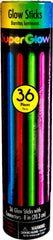 Glow-in-the-Dark Bracelet Wristbands, Assorted Colors, 36-pk