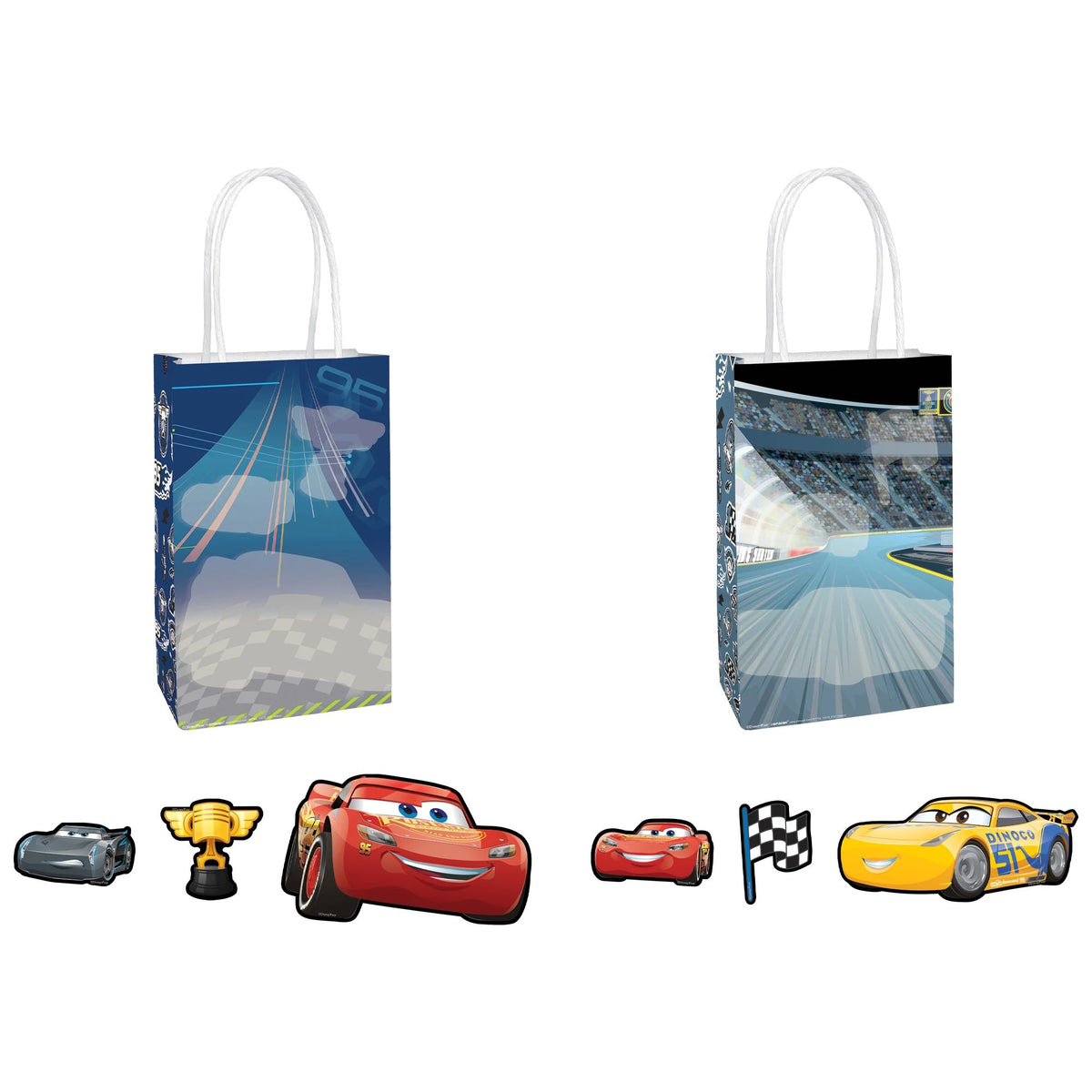 Disney Cars Create Your Own Kraft Gift Bags, 12-inch, 8-pk