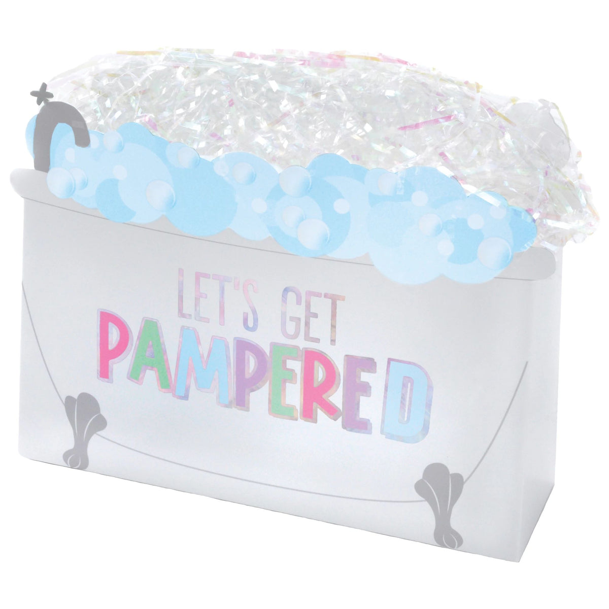 Spa Party 'Let's Get Pampered' Favor Container, 8-pk