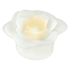 Floating Flower Water-Activated Flameless LED Candles, White, 3-inch, 2-pk