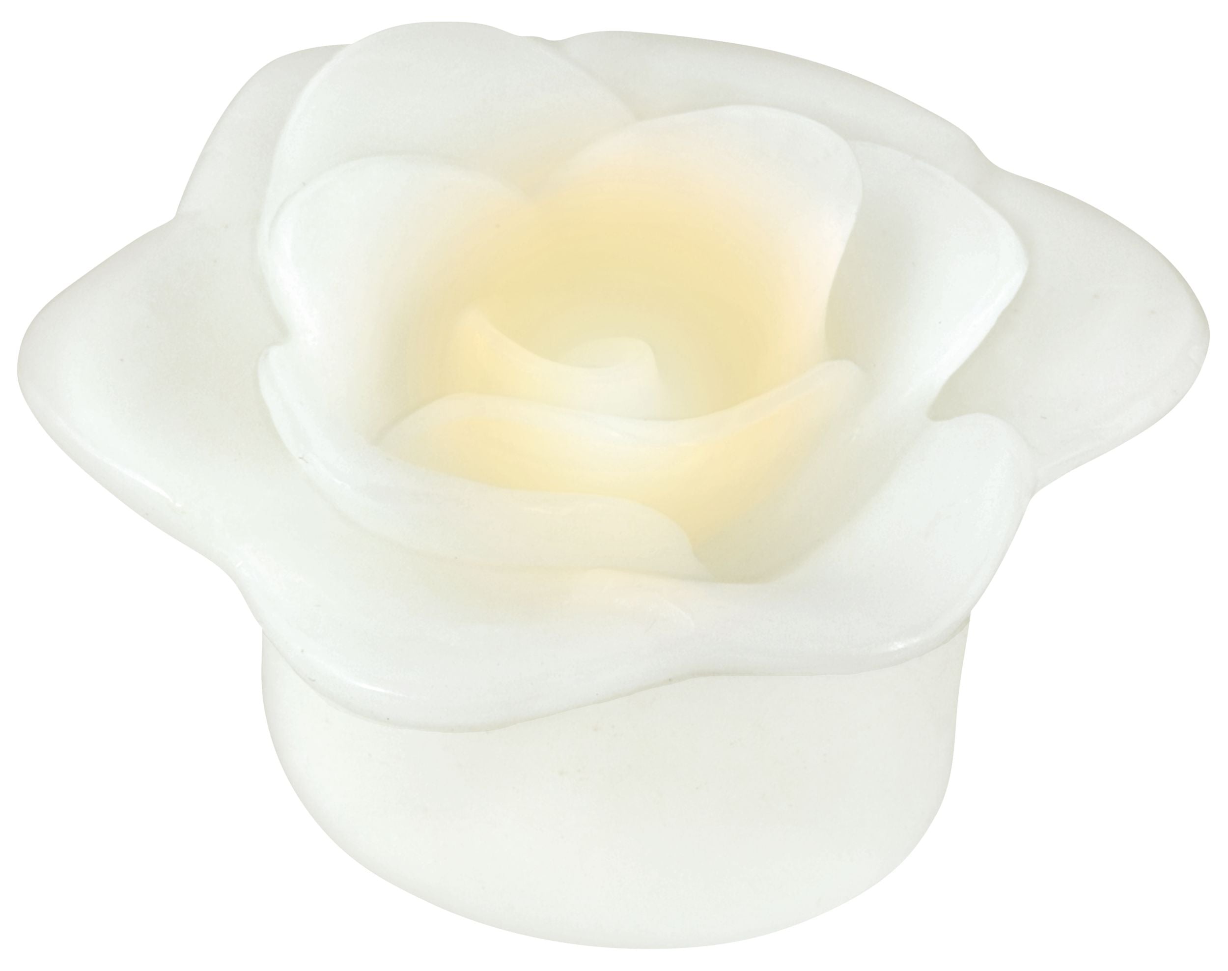 Floating Flower Water-Activated Flameless LED Candles, White, 3-inch, 2-pk