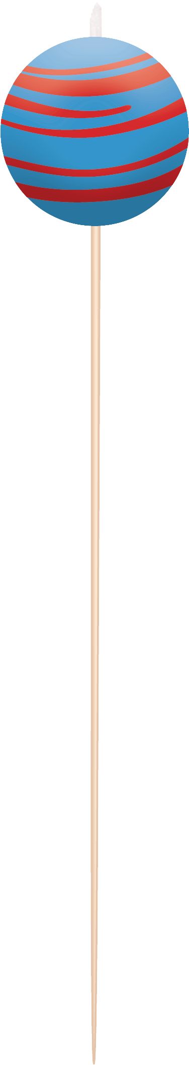 Blast Off Planets Wax Candles, Multi-Colored, 4-inch, 8-pk