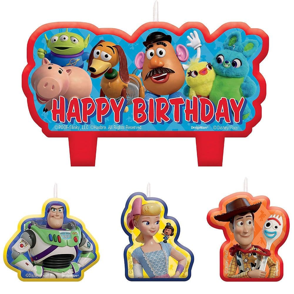 Disney Toy Story 4 Candles, 4-pc