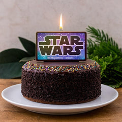 Star Wars Galaxy of Adventures Rectangle Wax Candle, Purple/Blue, 4-inch