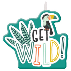 Get Wild Jungle Theme Birthday Candle