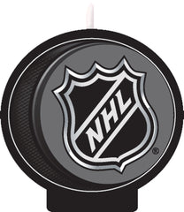 NHL Happy Birthday Wax Candle Set, Blue/Black, 4.5-inch, 4-pk