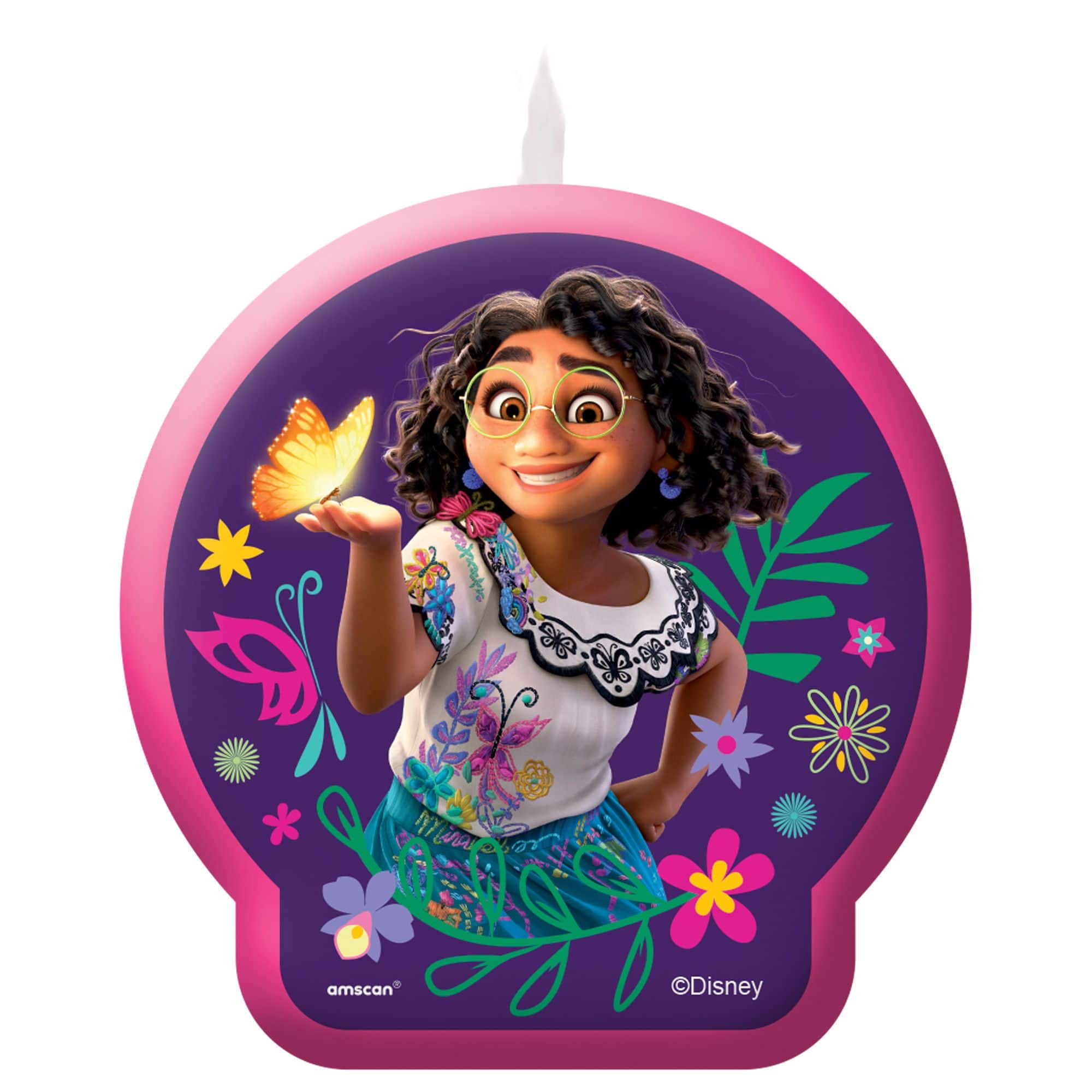 Disney Encanto Mirable Wax Candle, Purple/Pink, 3.5-inch