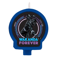 Disney Marvel Black Panther "Wakanda Forever" Candle, Blue/Purple, 3.5-inch