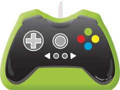 Level Up Game Controller Wax Candle, Green/Black, 4.5-inch