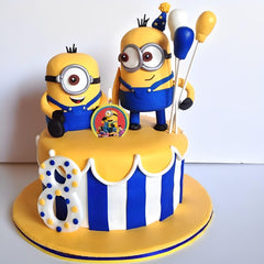 Despicable Me Wax Birthday Candle, Blue/Red/Yellow, for Birthday Party