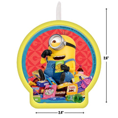 Despicable Me Wax Birthday Candle, Blue/Red/Yellow, for Birthday Party
