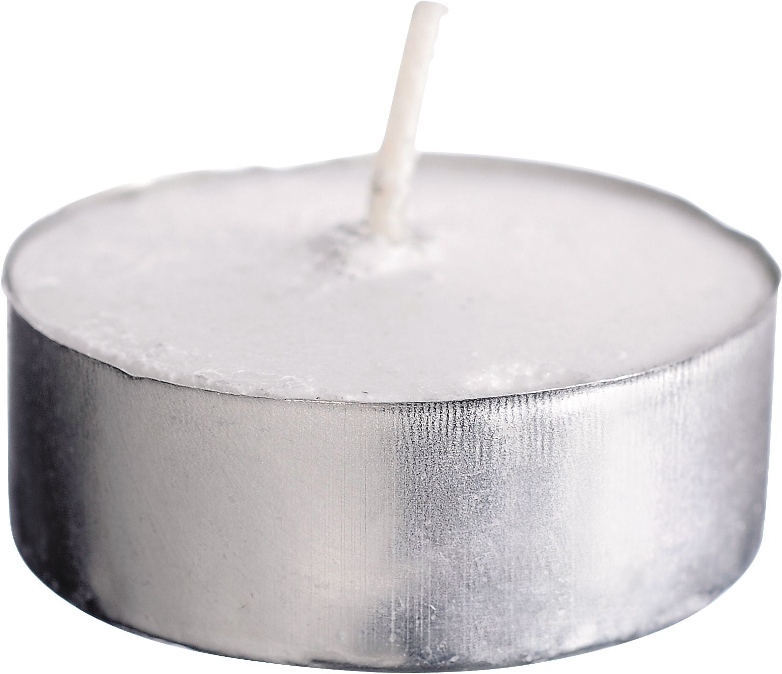 Unscented Tealight Wax Candles, White, 1.5-inch, 100-pk