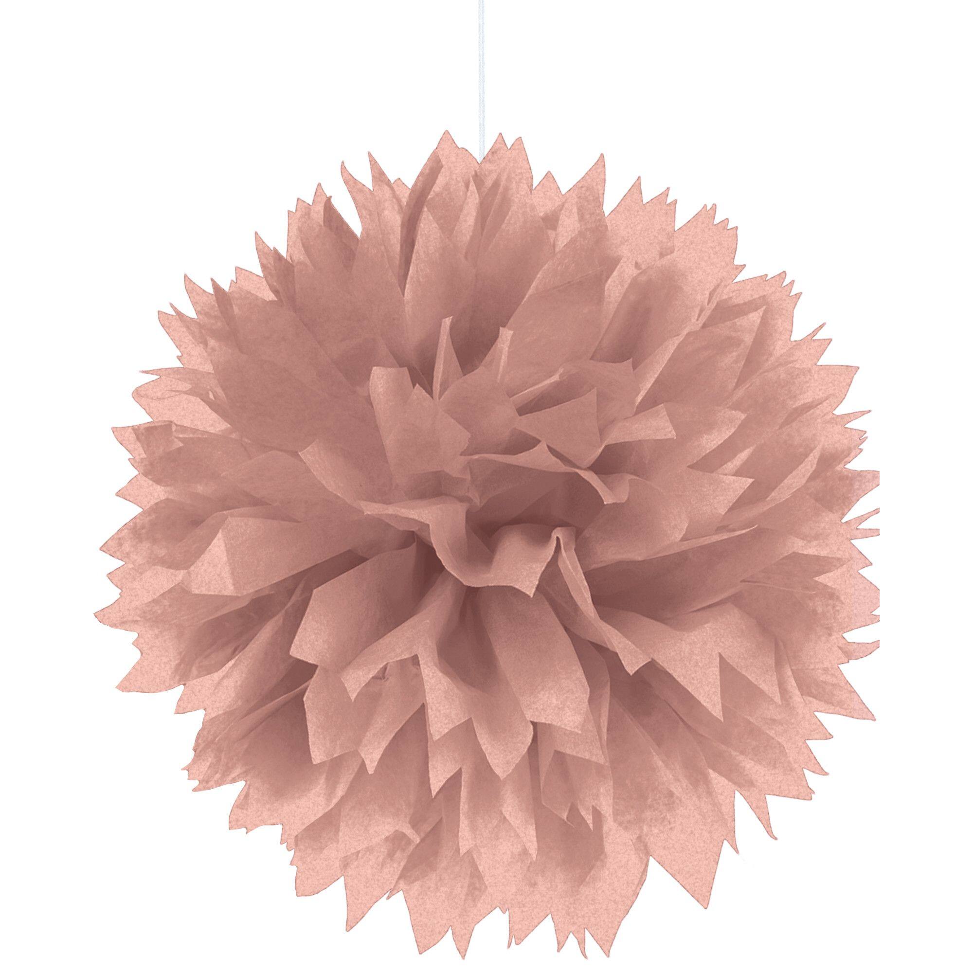 Pink Tissue Pom Pom Hanging Decorations, 12-inch, 3-pk