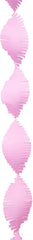 Bright Pink Fringe Crepe Streamer, 30-foot