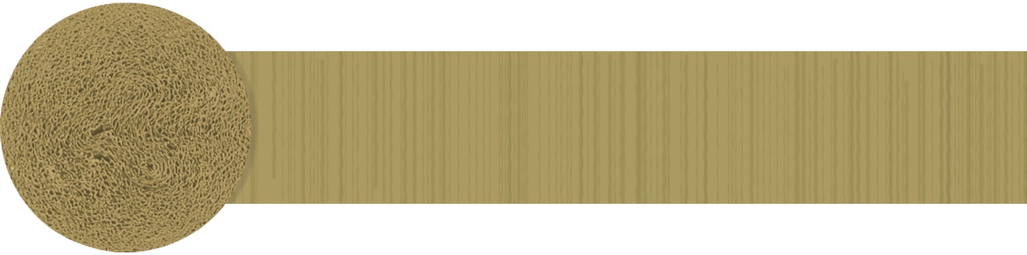 Crepe Paper Streamer, Gold, 200-foot Roll