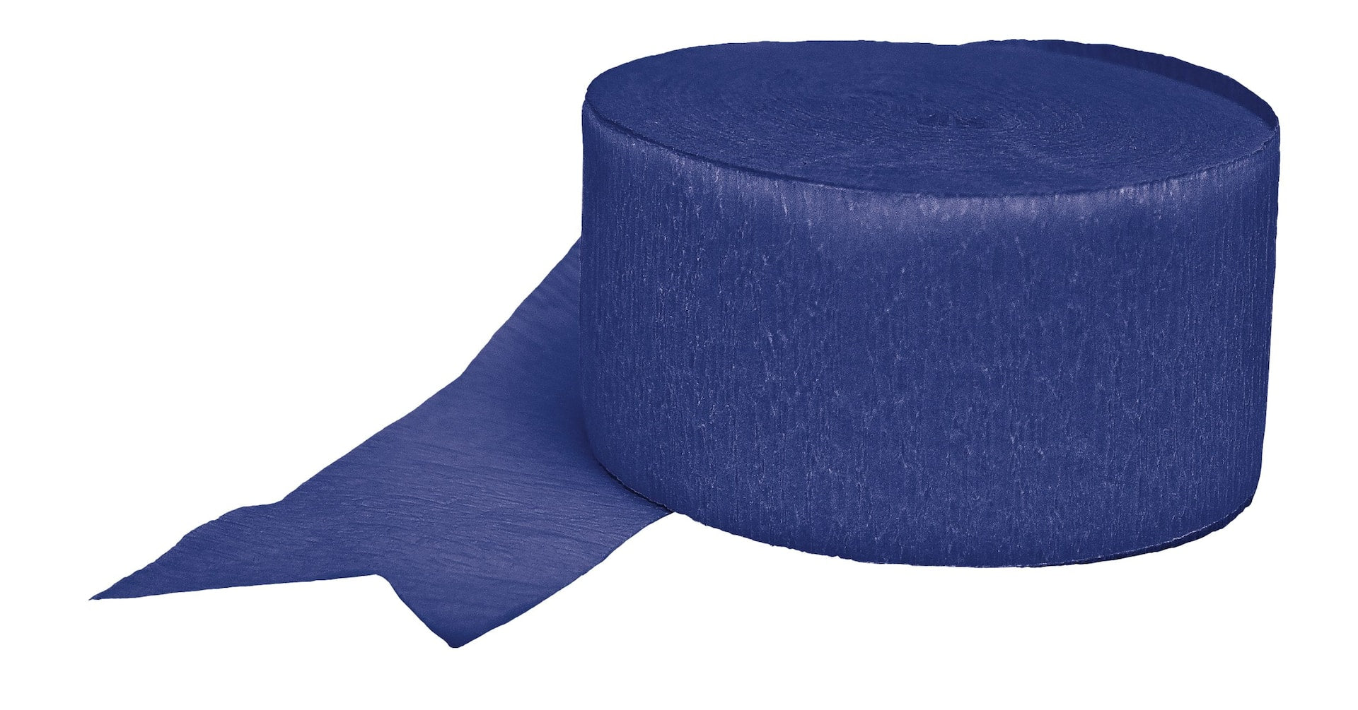 Royal Blue Jumbo Crepe Streamer, 500-foot.
