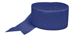 Royal Blue Jumbo Crepe Streamer, 500-foot.