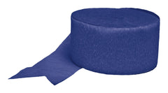 Royal Blue Jumbo Crepe Streamer, 500-foot.