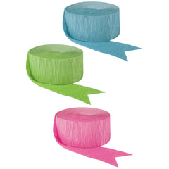 Neon Glow Party Streamers - 3 Pack