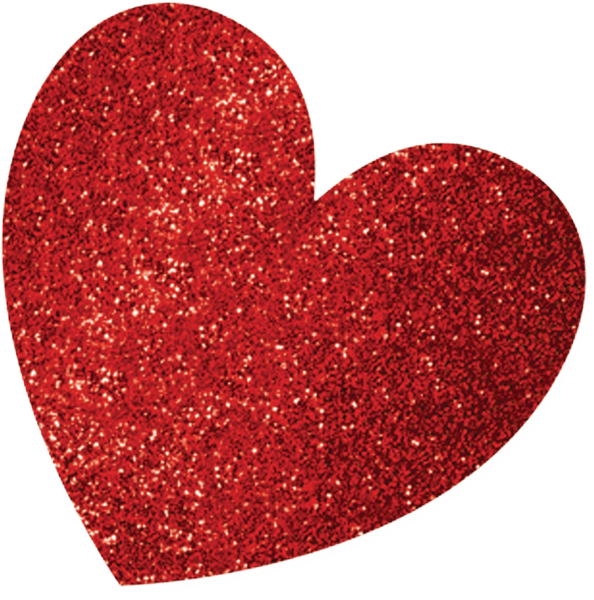 Heart Cutouts, Red, 11.5 inch, 20-pk