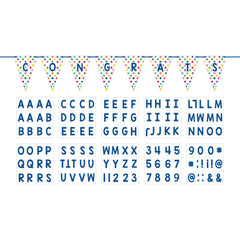 Customizable Birthday Banner Kit with Letters & Symbols