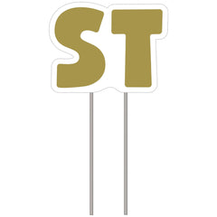 Gold ST Yard Sign for Birthdays