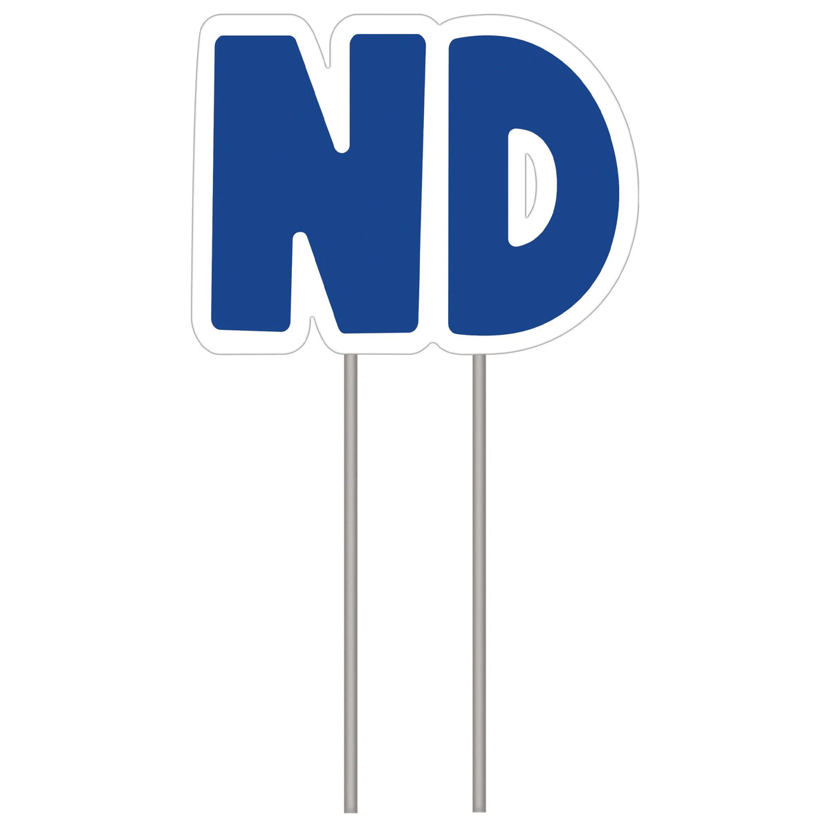 Blue ND Birthday Yard Sign