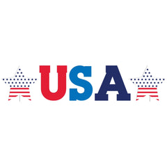 Patriotic USA Corrugated Yard Sign, 5-pcs
