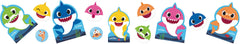Baby Shark Cutouts, Multi-Colored, 13 inch, 12-pk