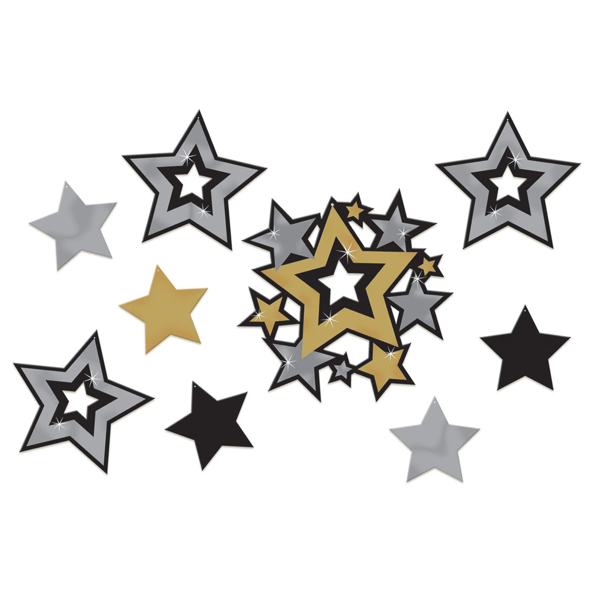 Hollywood Star Cutouts, 30-ct
