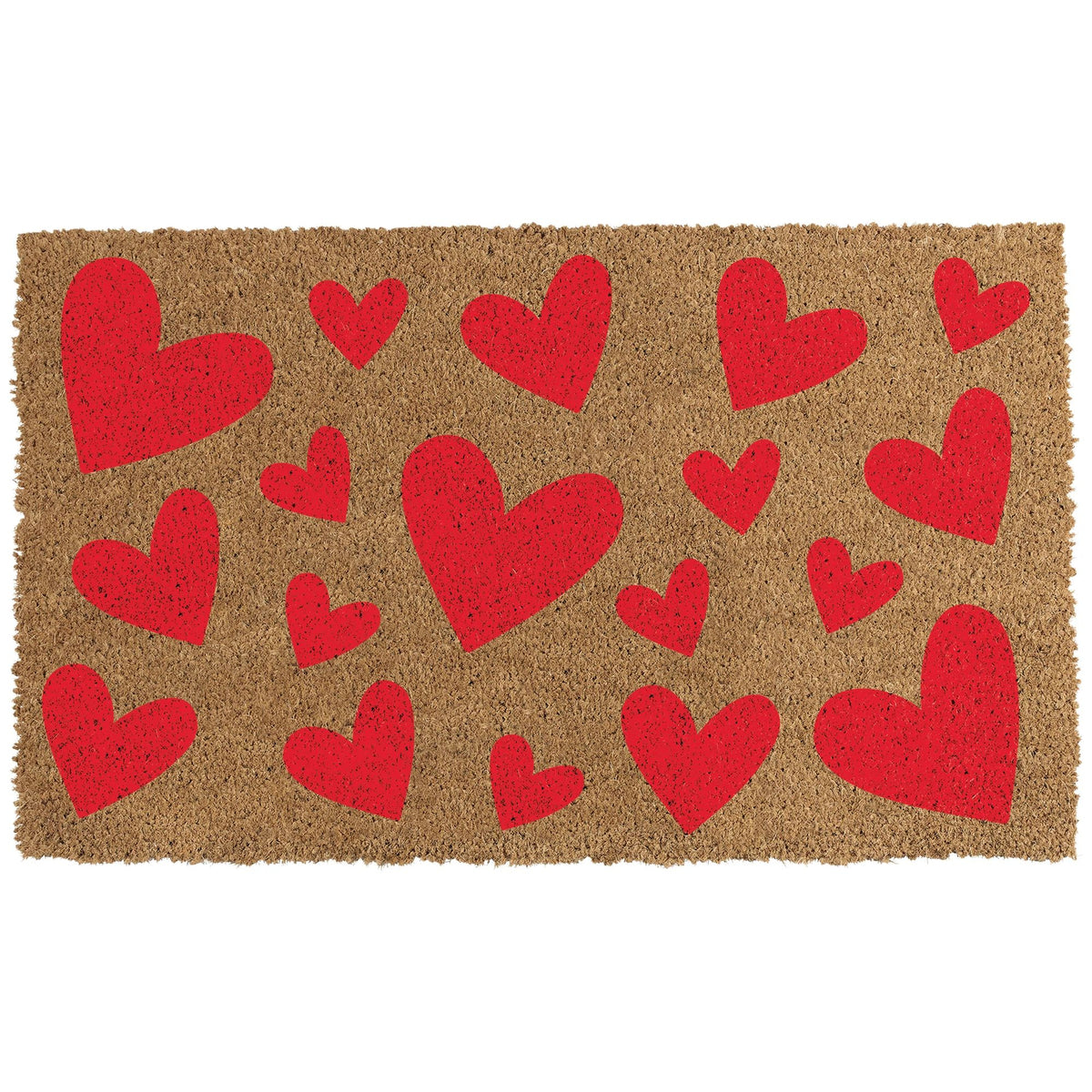 Valentine's Day Heart Coir Doormat