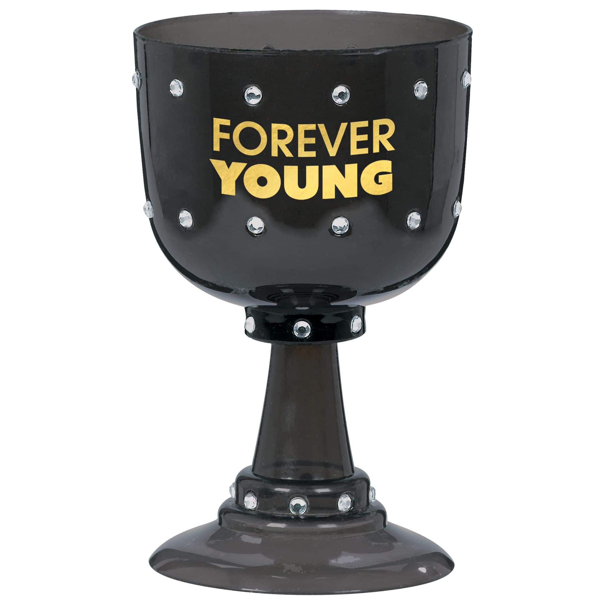 Sparkling Celebration Forever Young Goblet, Plastic, 26-oz Capacity