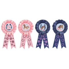 Saddle Up Horse Award Ribbon, Pink/Blue, 4-pk