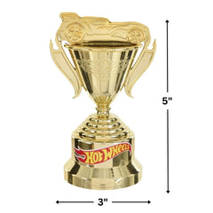 Hot Wheels Golden Plastic Trophy Cup, 4-pk