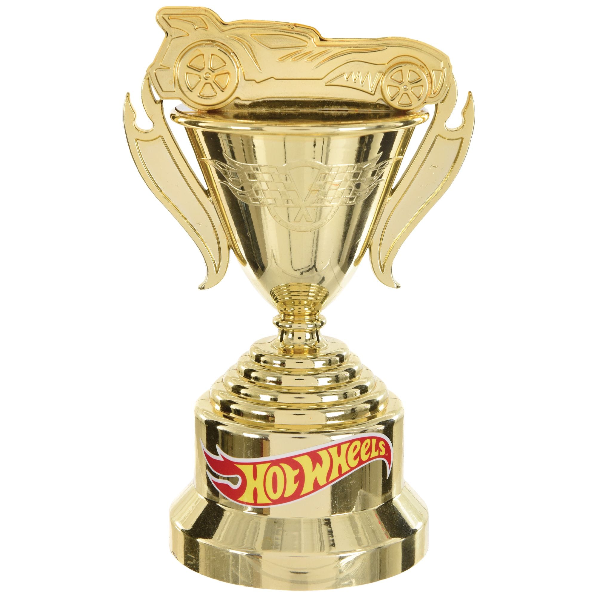 Hot Wheels Golden Plastic Trophy Cup, 4-pk