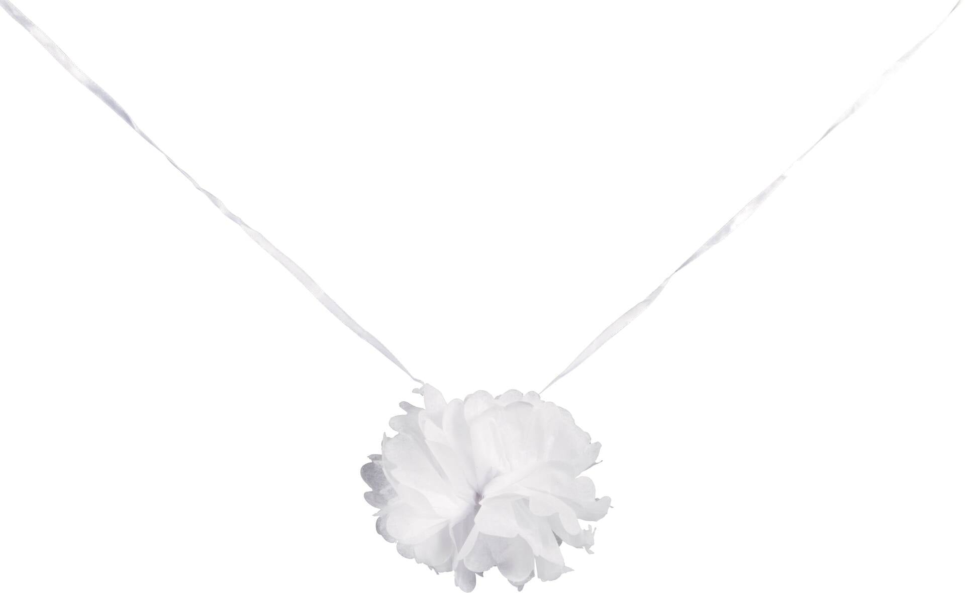 White Fluffy Garland, 12-ft, 2-pack