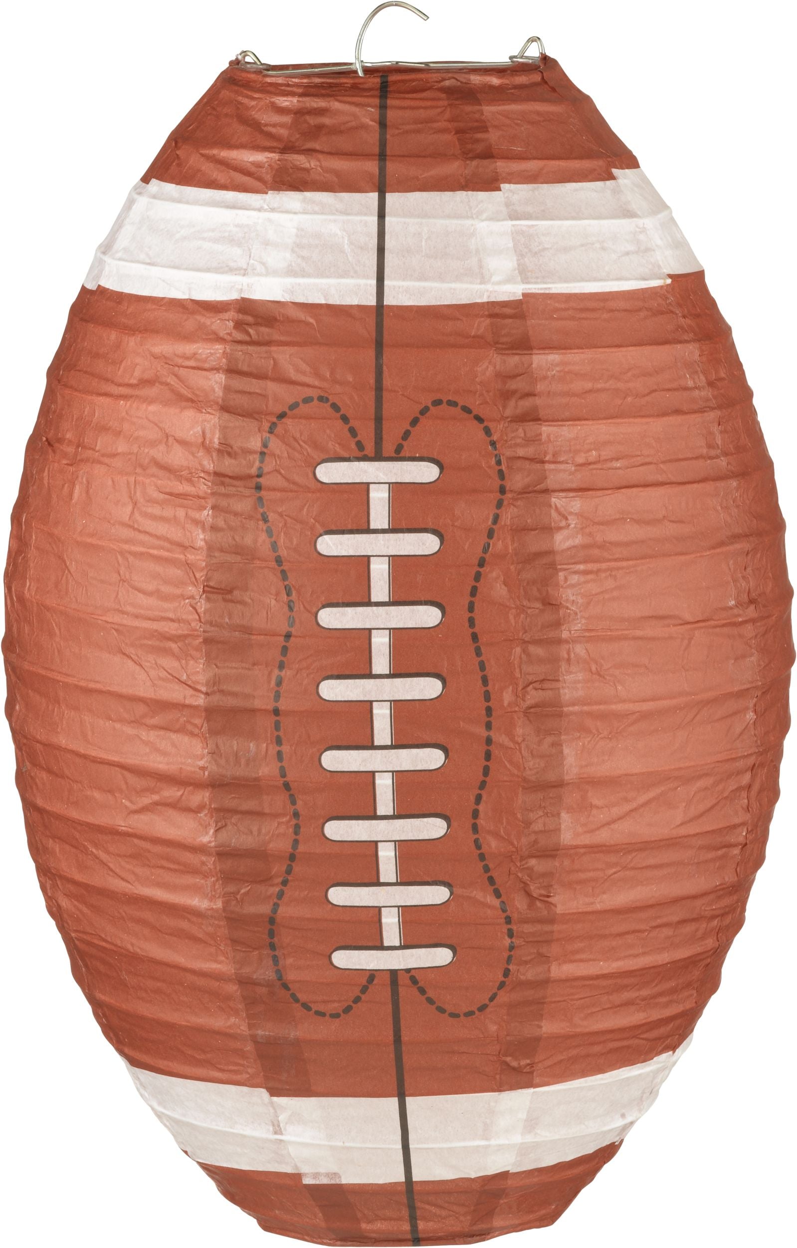 Football Paper Lantern Decorations, Brown, 9.5-inch, 3-pk