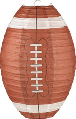 Football Paper Lantern Decorations, Brown, 9.5-inch, 3-pk