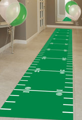 Football Field Floor Runner, Green, 2x10-ft