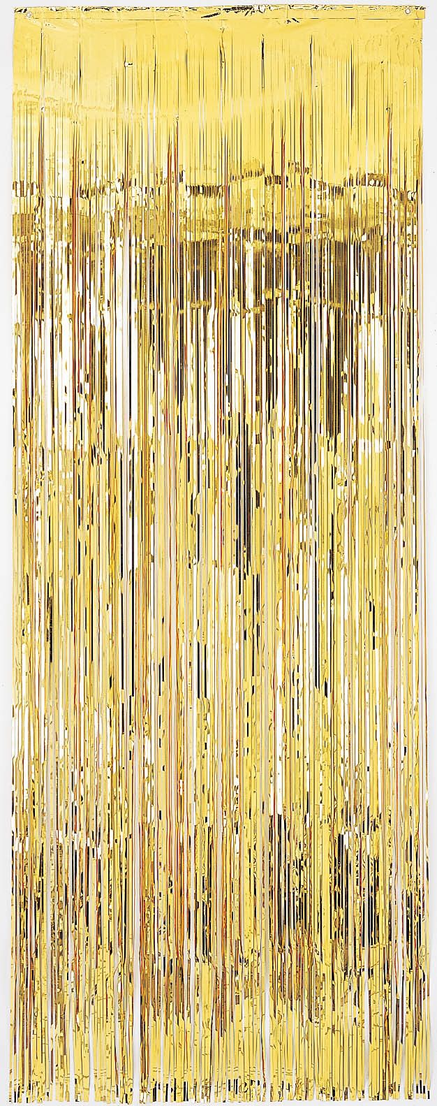 Gleaming Gold Metallic Door Curtain - 3' x 8'
