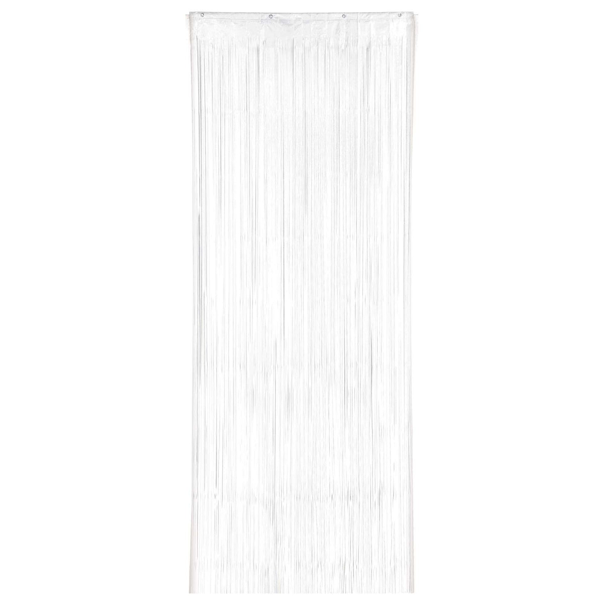 White Metallic Door Curtain - 3' x 8'