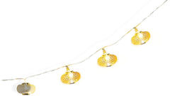 Gold Mesh Lantern LED String Lights, 5-foot, 10 Lights