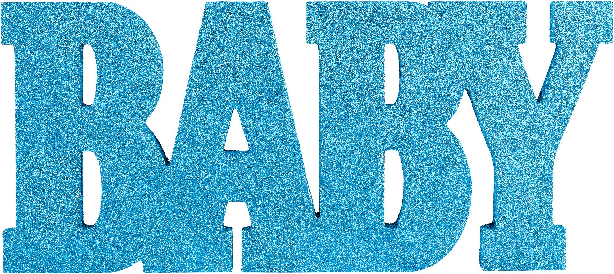 Baby Standing Block Sign, Blue, 18-inch Decoration