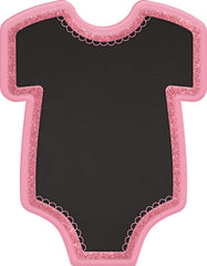 Baby Onesie Chalkboard Easel Sign, Assorted, 9-inch