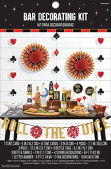 Roll the Dice Bar Decorating Kit, Red/Black, 16-inch, 29-pk
