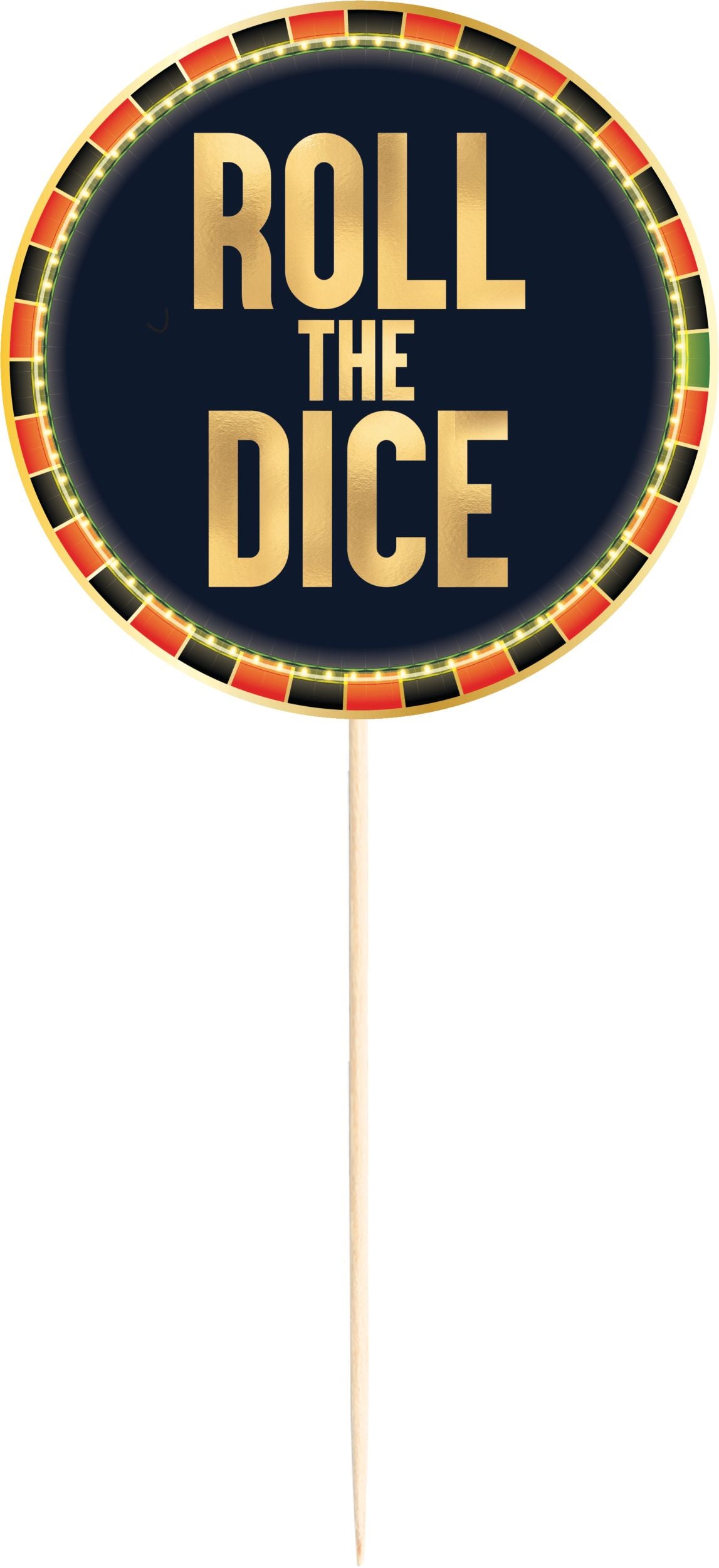 Roll the Dice Bar Decorating Kit, Red/Black, 16-inch, 29-pk