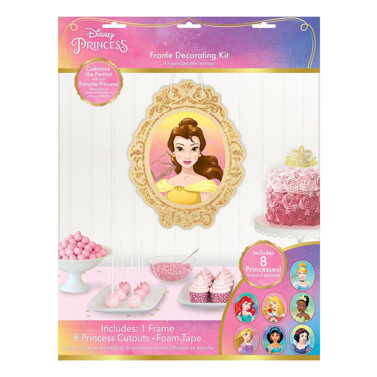 Disney Princess Table & Wall Cutout Decorations, 16.5-inch, 9-pk