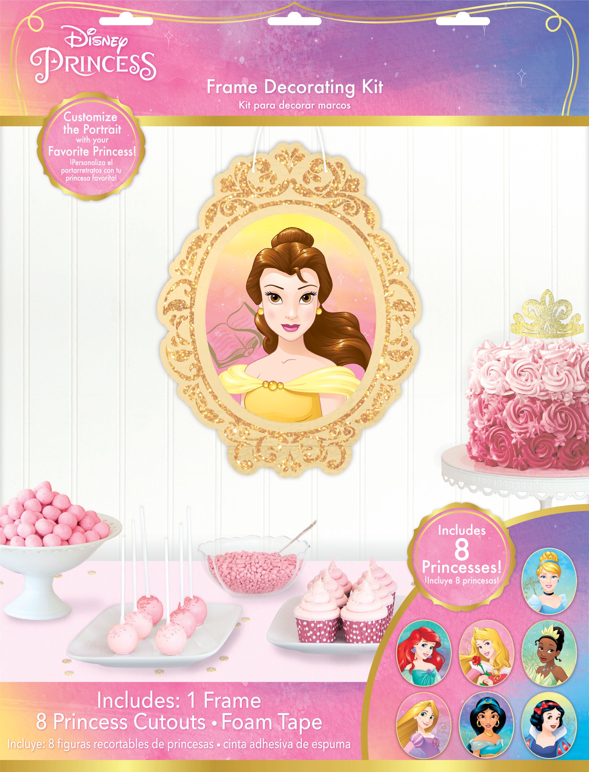 Disney Princess Table & Wall Cutout Decorations, 16.5-inch, 9-pk